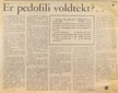 Er pedofili voldtekt?